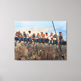 Lunch Atop A Skyscraper 1932 NYC Remastered Color Leinwanddruck