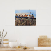 Lunch Atop A Skyscraper 1932 NYC Remastered Color Poster (Küche)