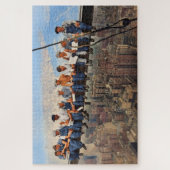 Lunch Atop A Skyscraper 1932 NYC Remastered Color Puzzle (Vertikal)