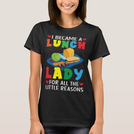 Lunch Boss Cafeteria Worker Lady Cook Lunch Lady T-Shirt (Vorderseite)