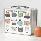 Lunch-Box anpassen - Animal Faces Metall Brotdose (Beispiel)