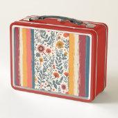 Lunch Box - Blume & Streifen (Rückseite)