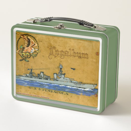 Lunch Box der USS Pensacola (CL/CA-24) (Vorderseite)