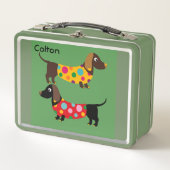 Lunch Box Design mit Dackeln (Vorderseite)