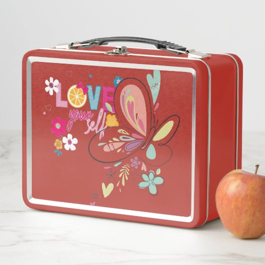 Lunch box en métal seventies vintage (Beispiel)