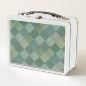 Lunch-Box für grüne Tile Metall Brotdose (Vorderseite)