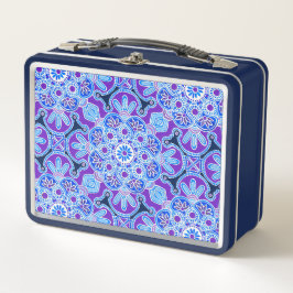 Lunch Box für Navy und Lila Fliesen