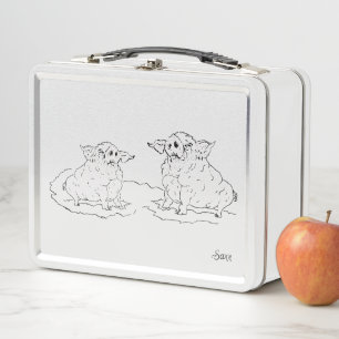 Lunch Box: Hungerfestungen Gefühl Metall Brotdose
