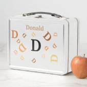 Lunch Box - Jumbled Letters in Orange (Beispiel)