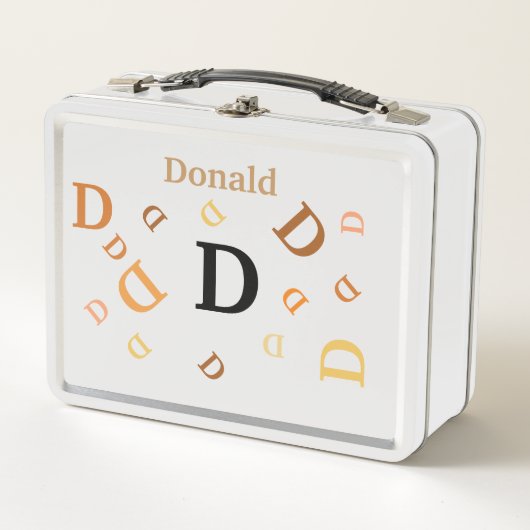 Lunch Box - Jumbled Letters in Orange (Vorderseite)