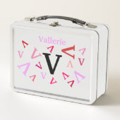 Lunch Box - Jumbled Letters in Pink (Vorderseite)
