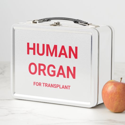 Lunch Box - MENSCHLICHES ORGAN FÜR TRANSPLANT (Beispiel)
