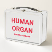Lunch Box - MENSCHLICHES ORGAN FÜR TRANSPLANT (Vorderseite)