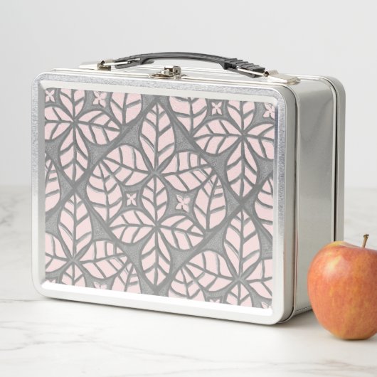 Lunch Box mit grauen und rosa Kacheln (Beispiel)