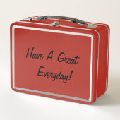 Lunch Box mit Gruß und Bild (Vorderseite)