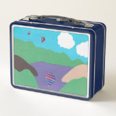 Lunch Box mit Lake and Mountain Design (Rückseite)