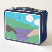 Lunch Box mit Lake and Mountain Design (Vorderseite)