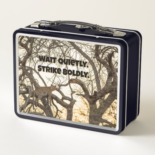 Lunch Box Sunset Leopard - Custom Safari Tin (Rückseite)