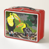 Lunch Box : Tropical Parrots (Vorderseite)