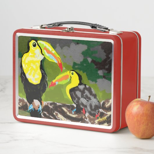 Lunch Box : Tropical Parrots (Beispiel)
