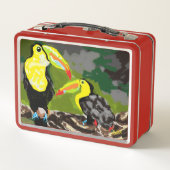 Lunch Box : Tropical Parrots (Rückseite)