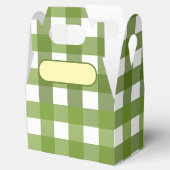 Lunch Box Vichy Vert Geschenkschachtel (Geöffnet)