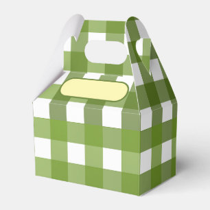 Lunch Box Vichy Vert Geschenkschachtel