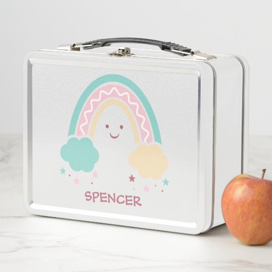 Lunch Box von fröhlichen Sunny Pastel Boho Rainbow (Beispiel)