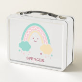 Lunch Box von fröhlichen Sunny Pastel Boho Rainbow (Rückseite)