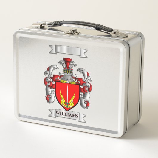 Lunch Box Williams Familienname und Schild (Vorderseite)
