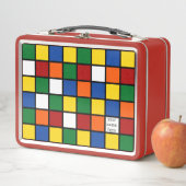 Lunch box with cubist pattern Var01 (Beispiel)