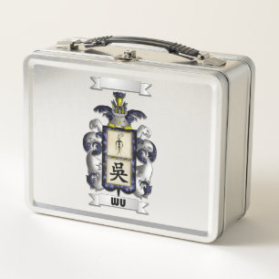 Lunch Box Wu Nachname und Schild