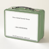 Lunch Boxes | Birthday | Custom | Photo Metall Brotdose (Rückseite)