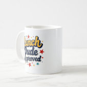 Lunch Dude Approved Kaffeetasse (Vorderseite Links)