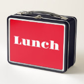 LUNCH Graphic LOGO Retro Metall Brotdose (Vorderseite)