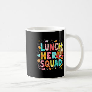 Lunch Hero Squad Vorbereiteter Lunch Lady Zurück Z Kaffeetasse