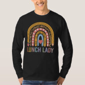 Lunch Lady 100th Day Of School Cafeteria Worker Ra T-Shirt (Vorderseite)