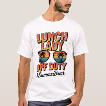 Lunch-Lady außer Dienst Sommerferien Retro-Sonnenu