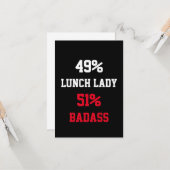 Lunch Lady Badass Card Karte (Vorderseite/Rückseite Beispiel)
