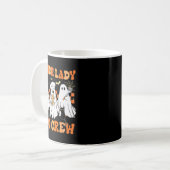 Lunch Lady Boo Crew Ghost Chef Funny Cafeteria Wor Kaffeetasse (Vorderseite Links)
