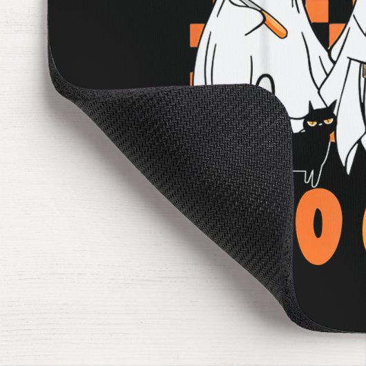 Lunch Lady Boo Crew Ghost Chef Funny Cafeteria Wor Mousepad (Ecke)