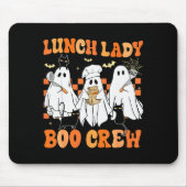 Lunch Lady Boo Crew Ghost Chef Funny Cafeteria Wor Mousepad (Vorne)