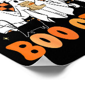 Lunch Lady Boo Crew Ghost Chef Funny Cafeteria Wor Poster (Ecke)