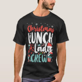 Lunch Lady Cafeteria Crew Weihnachtsfest Lady T-Shirt (Vorderseite)