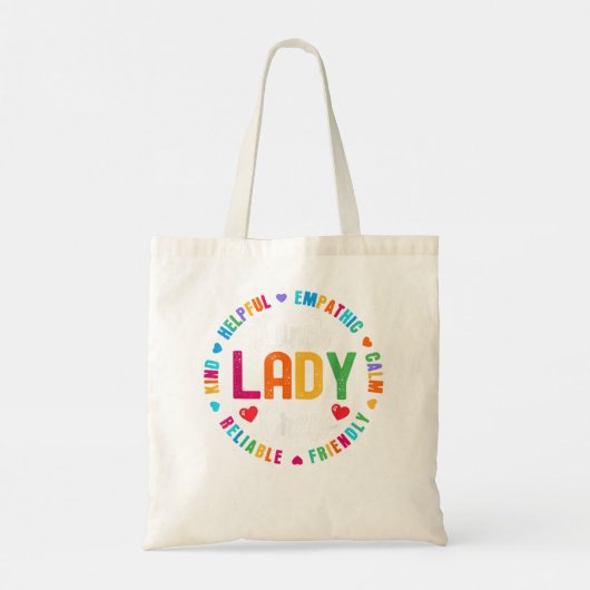 Lunch Lady Crew Funny Ladys Cafeteria Arbeit Tragetasche (Rückseite)