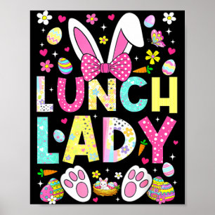 Lunch Lady Crew Lustiger Bunny Cafeteria Familie Poster