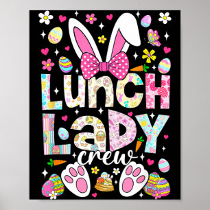 Lunch Lady Crew Lustiger Hase Cafeteria Familie Os Poster