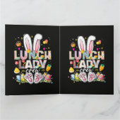 Lunch-Lady-Crew Lustiger Hase Karte (Innenseite)