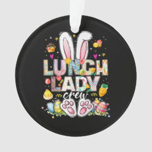 Lunch Lady Crew Lustiger Hase Ornament