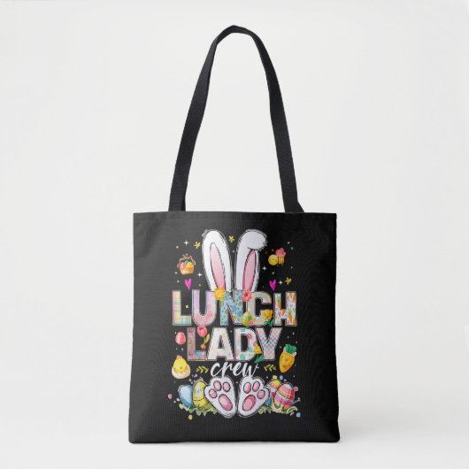 Lunch Lady Crew Lustiger Hase Tasche (Vorderseite)